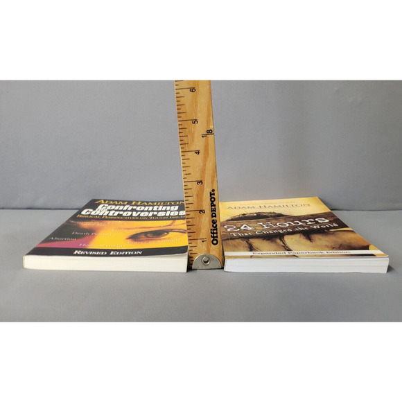 Adam Hamilton Books Lot of 2 Paperback 24 Hours Confronting the Controversies - Picture 13 of 16